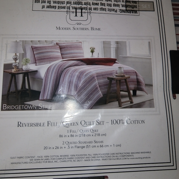 MODERN SOUTHERN HOME Bedding Modern Southern Home Nwt Queenfull